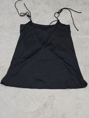 Black Tie-Strap Cami Top